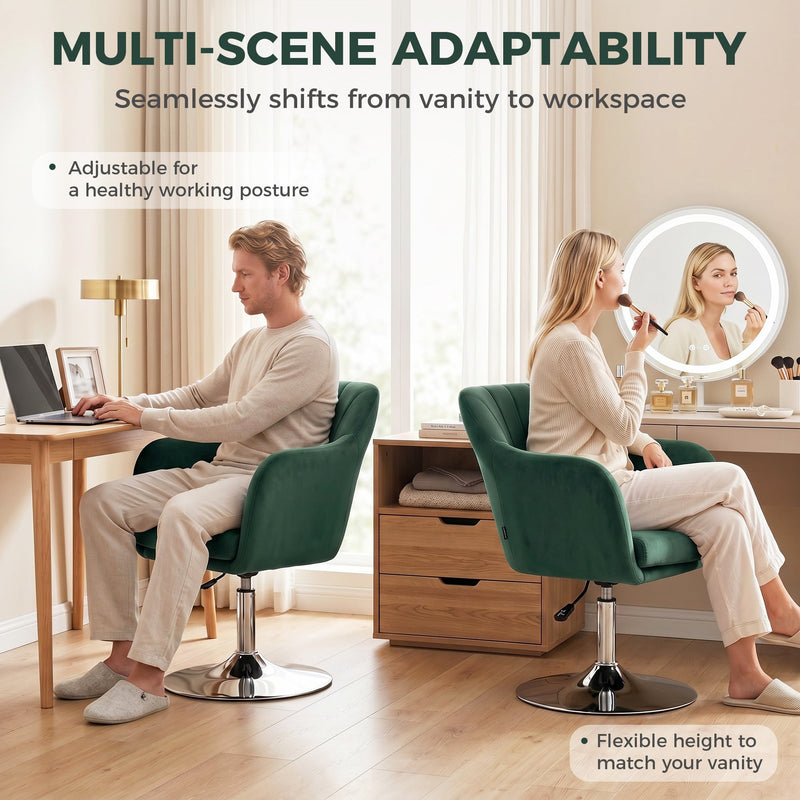 Swivel Lounge Chair Dark Green - image 6