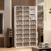 Tall Slim Media Storage Shelf White - image 8