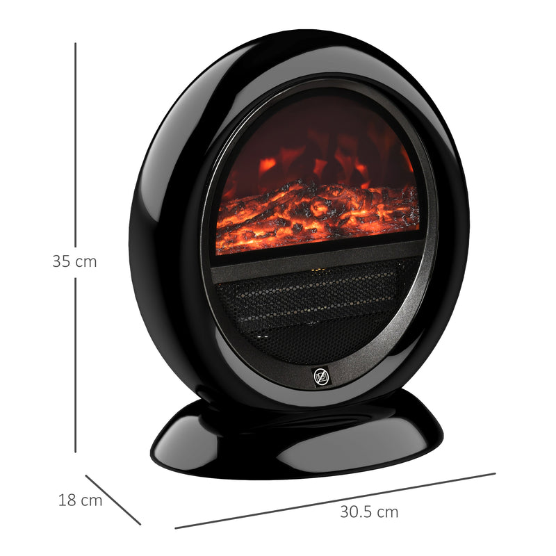 Electric Fireplace Heater for Quick Portable Warmth with Realistic Flame Effect