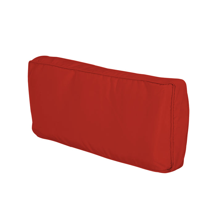 Red Set of 14 Outdoor Cushion Covers Water Resistant by Outsunny