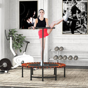 Mini Orange Kids Trampoline with Adjustable Handle and Steel Frame by Outsunny AOSOM