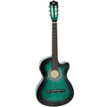 Acoustic Guitar Starter Set for Beginners with Carry Case and Accessories Dark Green AOSOM