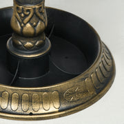 Antique Bronze Bird Bath with Decorative Birds and Planter Base 72cm Tall by Outsunny