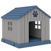 Waterproof Outdoor Dog Kennel for Medium Dogs Ideal for Garden and Patio Use Grey