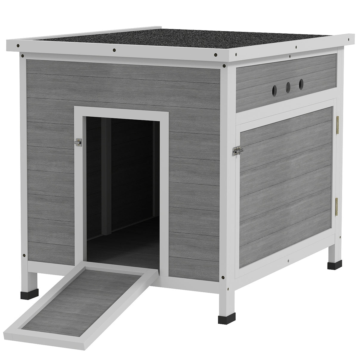 Buy Wooden Duck House With Ramp & Ventilated Roof Outdoor | Opal Retail