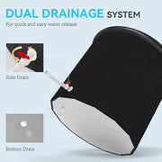 300L Portable Ice Bath Tub for Cold Water Therapy with Lid and Carry Bag by SPORTNOW