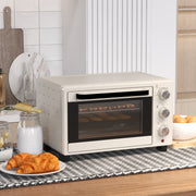21L Mini Countertop Oven With Adjustable Temperature Ideal For Small Kitchens White
