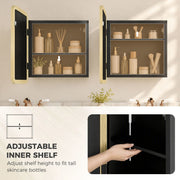 Adjustable inner shelf feature graphic showing the shelf height being changed