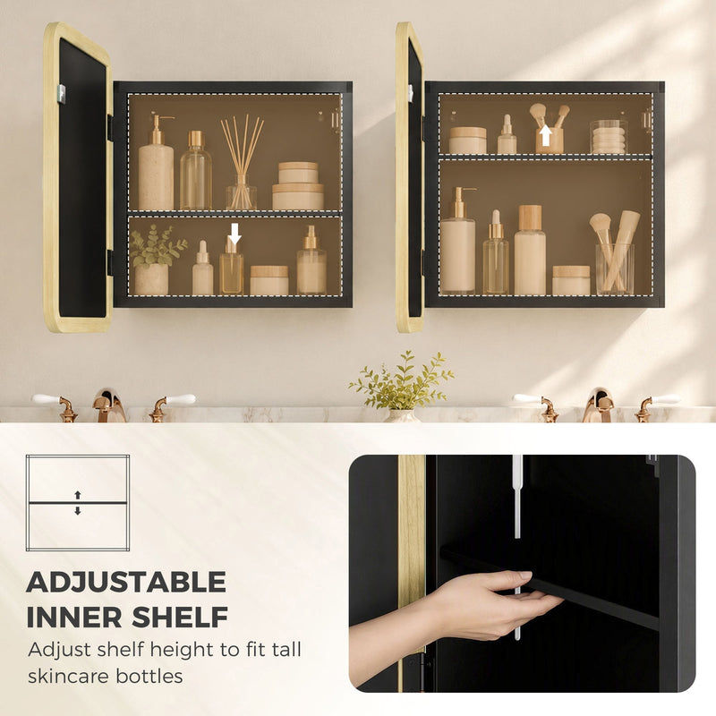 Adjustable inner shelf feature graphic showing the shelf height being changed