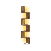 Vasagle wall-mounted corner shelf with RGB LED lighting, studio product shot