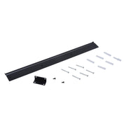 Wall mounting bracket, screws and wall plugs included with the fireplace