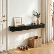 Wall Mounted Hallway Shelf, Black