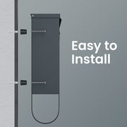 Wall mounted mailbox dimensions diagram