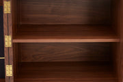 Macro detail of the fabric door panel texture