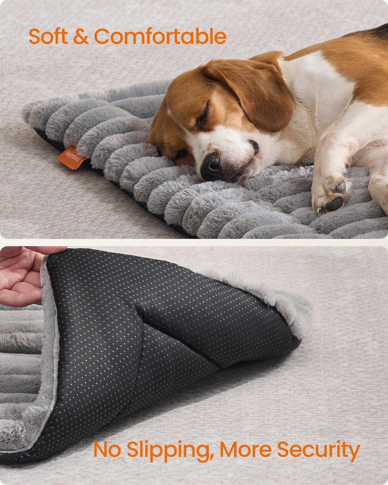 Underside of the dog bed mat showing the anti-slip grip dots