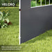Dark Grey 3m Gazebo Replacement Side Wall Panels With Window by Outsunny