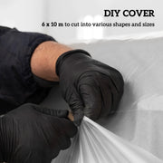 Clear 6 x 10m Heavy Duty Greenhouse Cover UV Resistant Waterproof Plastic Sheeting by Outsunny