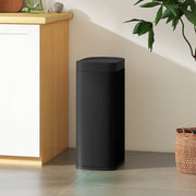 Black 50L Touchless Sensor Bin With Manual Override Ideal For Kitchen Or Bedroom Use