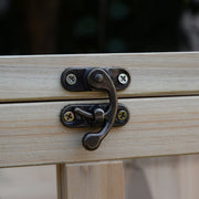 Indoor Wooden Guinea Pig Hutch with Two Levels Ideal for Small Pets, Natural Wood