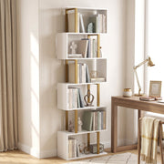Tall Open Bookshelf, White