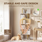 Tall Open Bookshelf, White