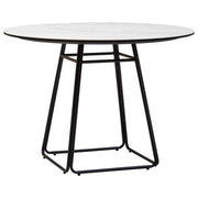Angled studio view showing the black tapered cuboid pedestal base