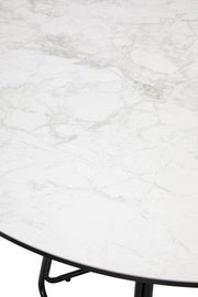 Detail of the ceramic tabletop edge profile and thickness