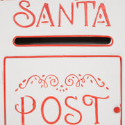 Close-up of the A5 letter slot and red scrollwork around the POST door