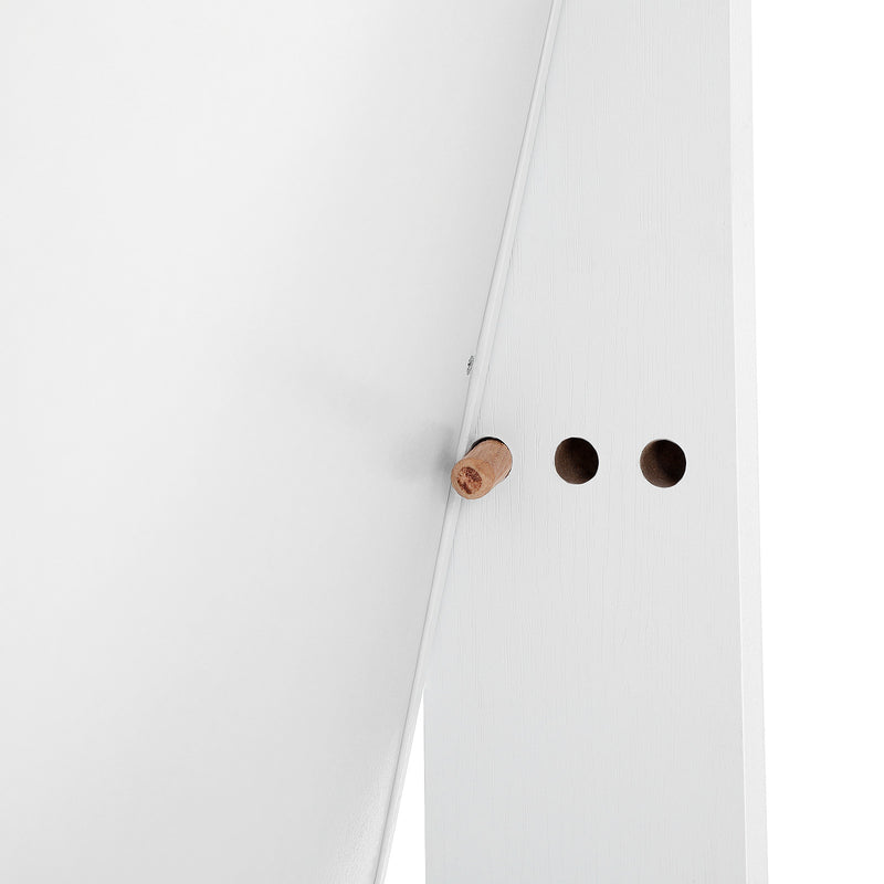Close-up of the lock and key fitted to the cabinet door
