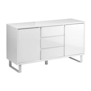 White high gloss sideboard, studio shot