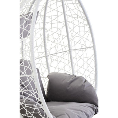 Close-up of the grey cushion fabric texture