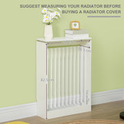 Radiator cover internal measurements diagram showing the space inside for a radiator