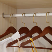 Open Wardrobe with Shelves and Wheels for Easy Clothes Organisation Maple Wood Effect AOSOM