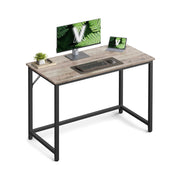 Wooden computer desk with storage shelf by Vasagle, main product view