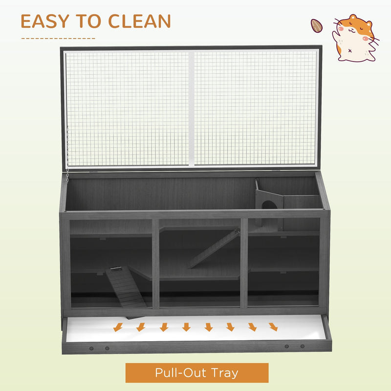 Diagram showing the pull-out base tray for easy cleaning
