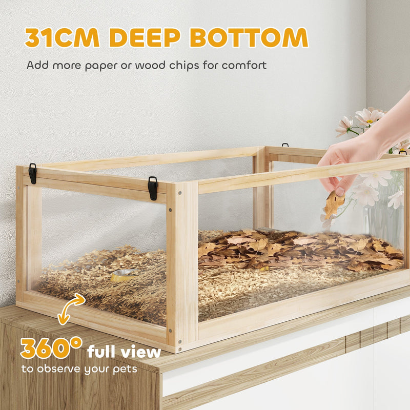 Close-up of the 31cm deep bottom with bedding being added by hand
