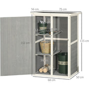Diagram of the grey shed with the door off, showing 35.5cm, 37cm and 36cm shelf gaps