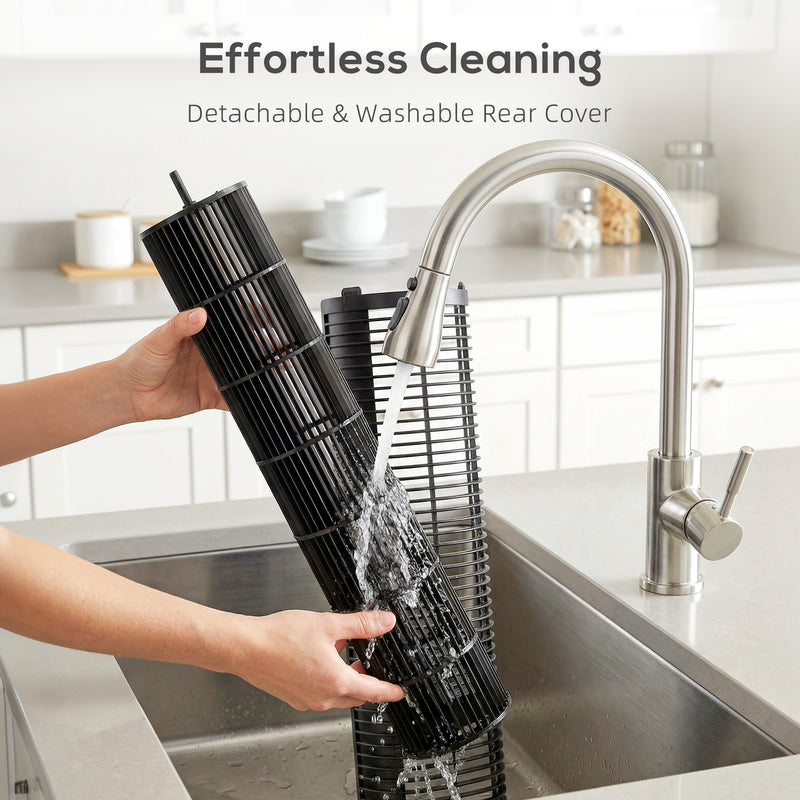 Tower Fan for Quiet Energy Efficient Cooling with 12 Speeds and Slim Design Black AOSOM