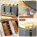 Grey Four Slice Toaster with Rippled Design for Even Browning by HOMCOM