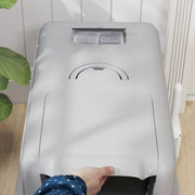 Stainless Steel Cat Litter Box with Scoop and Filter Bags for Large Cats Grey