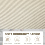 Cream White Three Seater Sofa with Spring Cushions Modern Design for Living Room Comfort by HOMCOM