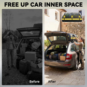 Car Roof Bag Waterproof Extra Storage for Comfortable Family Road Trips Black Yellow Outsunny