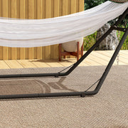 Hammock Stand for Garden or Patio with Adjustable Height and Strong Steel Frame Black Outsunny