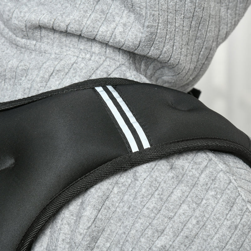 5kg Weighted Running Vest With Adjustable Straps and Reflective Safety Strips Grey AOSOM
