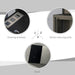 Wall Mounted Weatherproof Post Box with Viewing Windows and Lockable Door Easy Install, Black