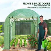 Large Green Walk In Polytunnel Greenhouse 3x2m for Gardening and Plant Growth by Outsunny
