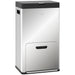 56L Stainless Steel Triple Kitchen Recycling Bin With Deodoriser Holders and Wheels by HOMCOM