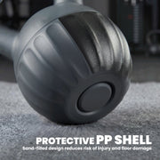 Kettlebell 10 kg for Safe Home Strength Training with Stable Base Grey AOSOM