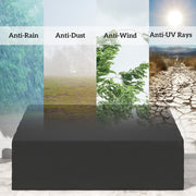 Black Waterproof 3 Seater Garden Sofa Cover Durable 600D Oxford Fabric by Outsunny