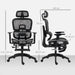 Black Ergonomic Mesh Swivel Office Chair for Home and Office by HOMCOM